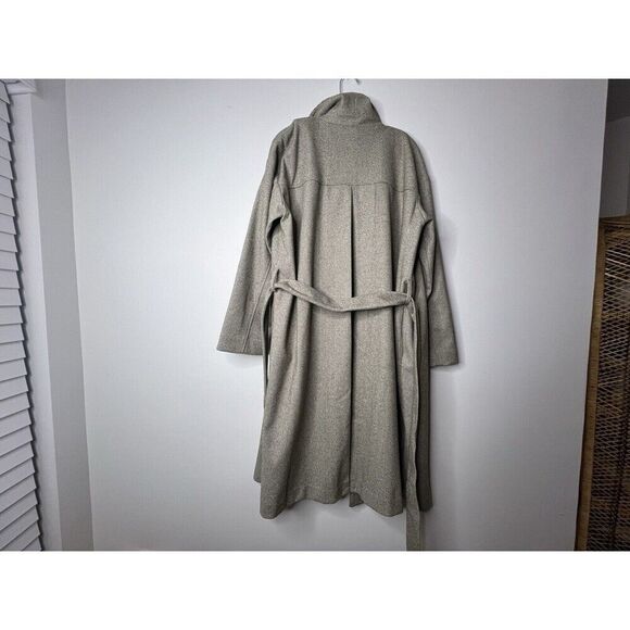 Elizabeth & James Women Belted Pea Coat XL  Brown Corpcore Formal Professional - Picture 12 of 15